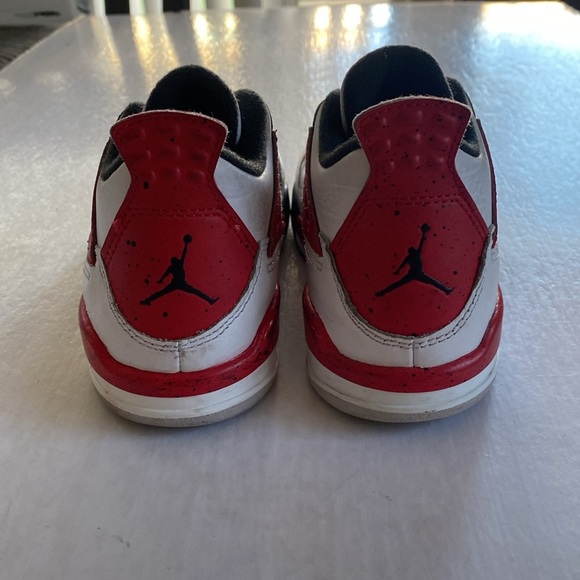 NIKE AIR JORDAN 4 Retro OG Red Cement BQ7669-161 Kid’s Size 12C - Picture 4 of 8